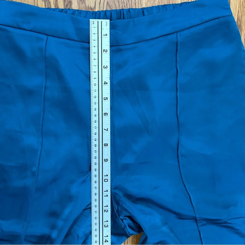 NWT Sincerely Jules Teal Wide-Leg Silky Dress Pants